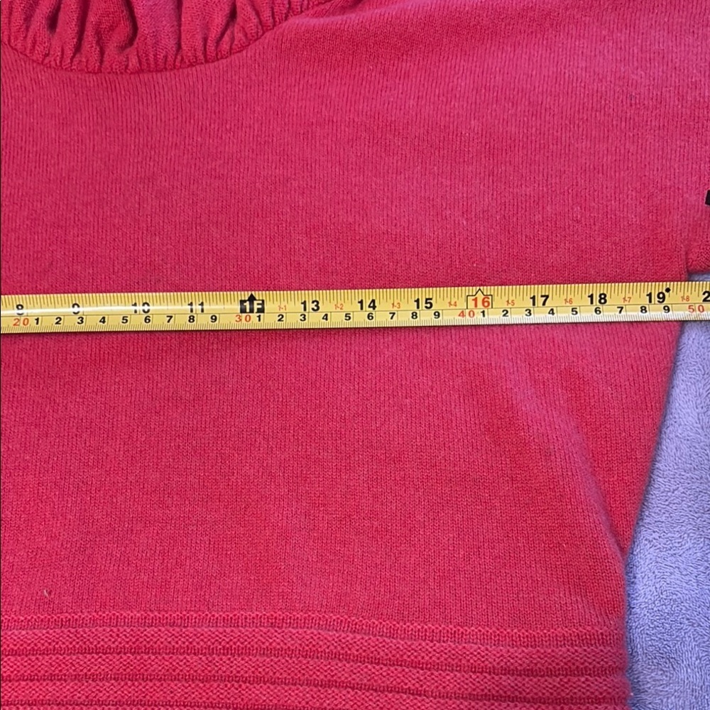 TWG 100% Cashmere Coral Cape Layered Sweater Top S Luxury Quiet Luxury - Picture 6 of 9
